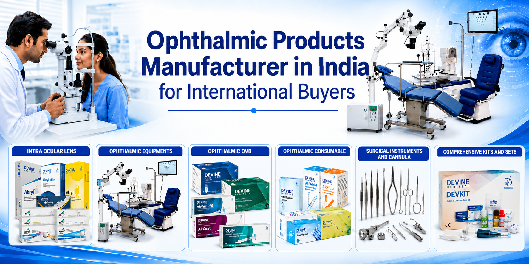 Ophthalmic Products Manufacturer in India for International Buyers