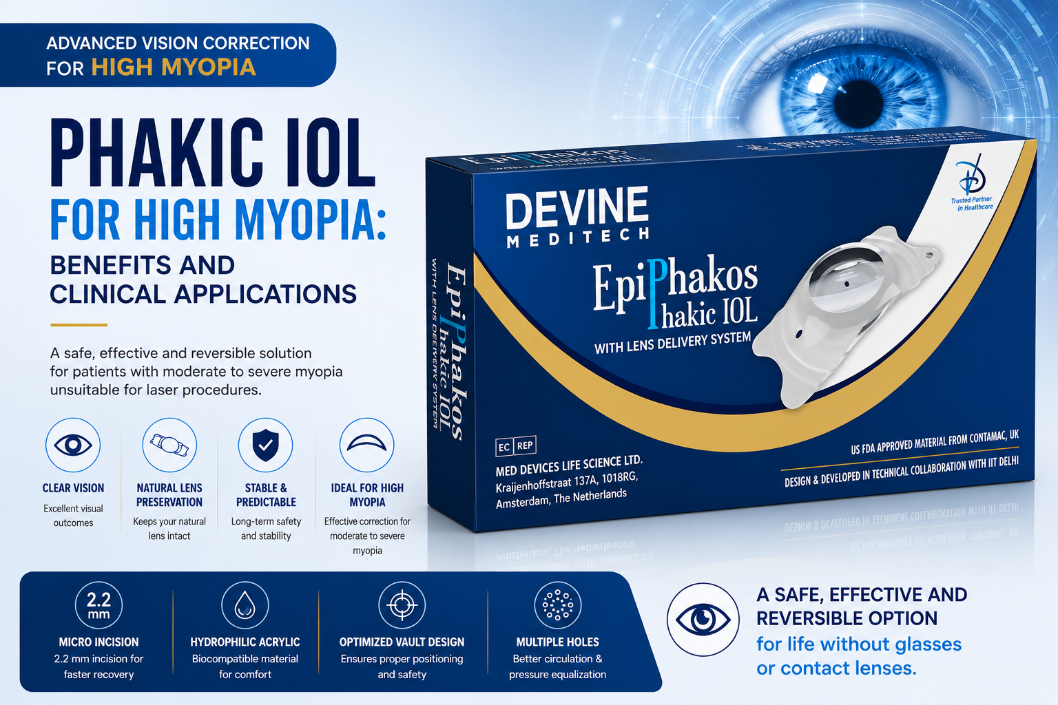 Phakic IOL for High Myopia: Benefits and Clinical Applications