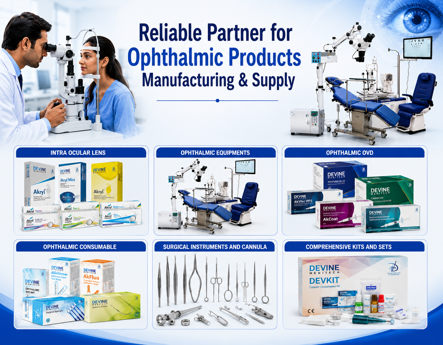 Reliable Partner for Ophthalmic Products Manufacturing & Supply